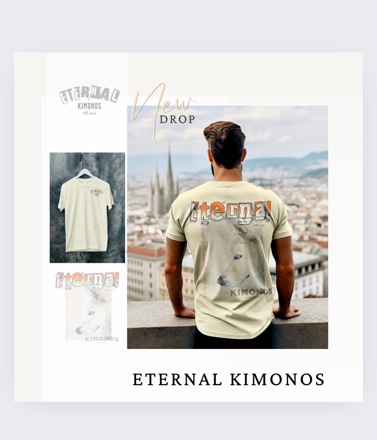 Kid’s limited edition t-shirts wolf orange eternal