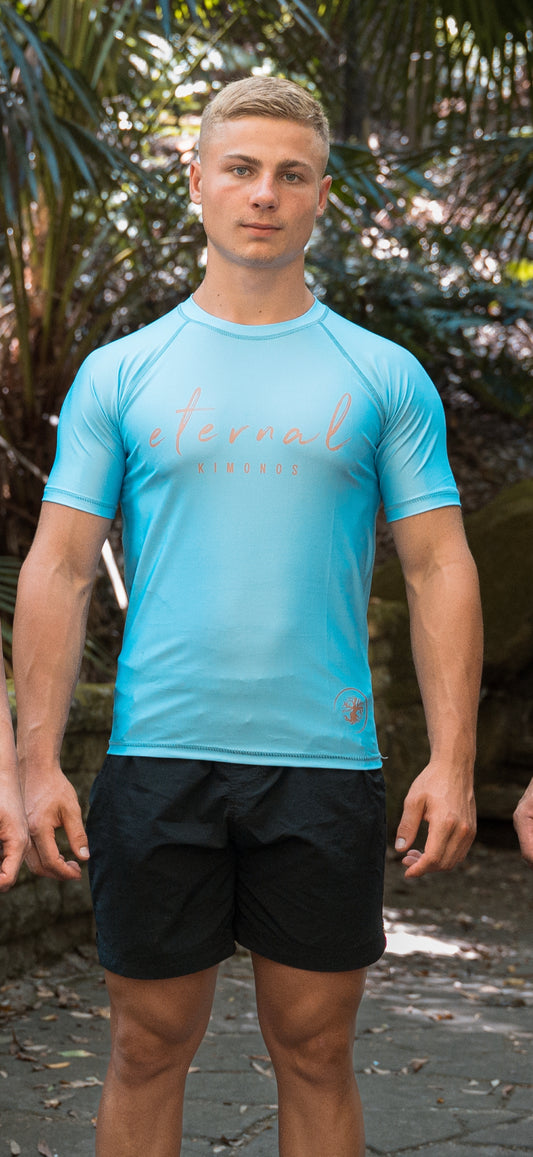 Ranked Short sleeve rashguard BLUE