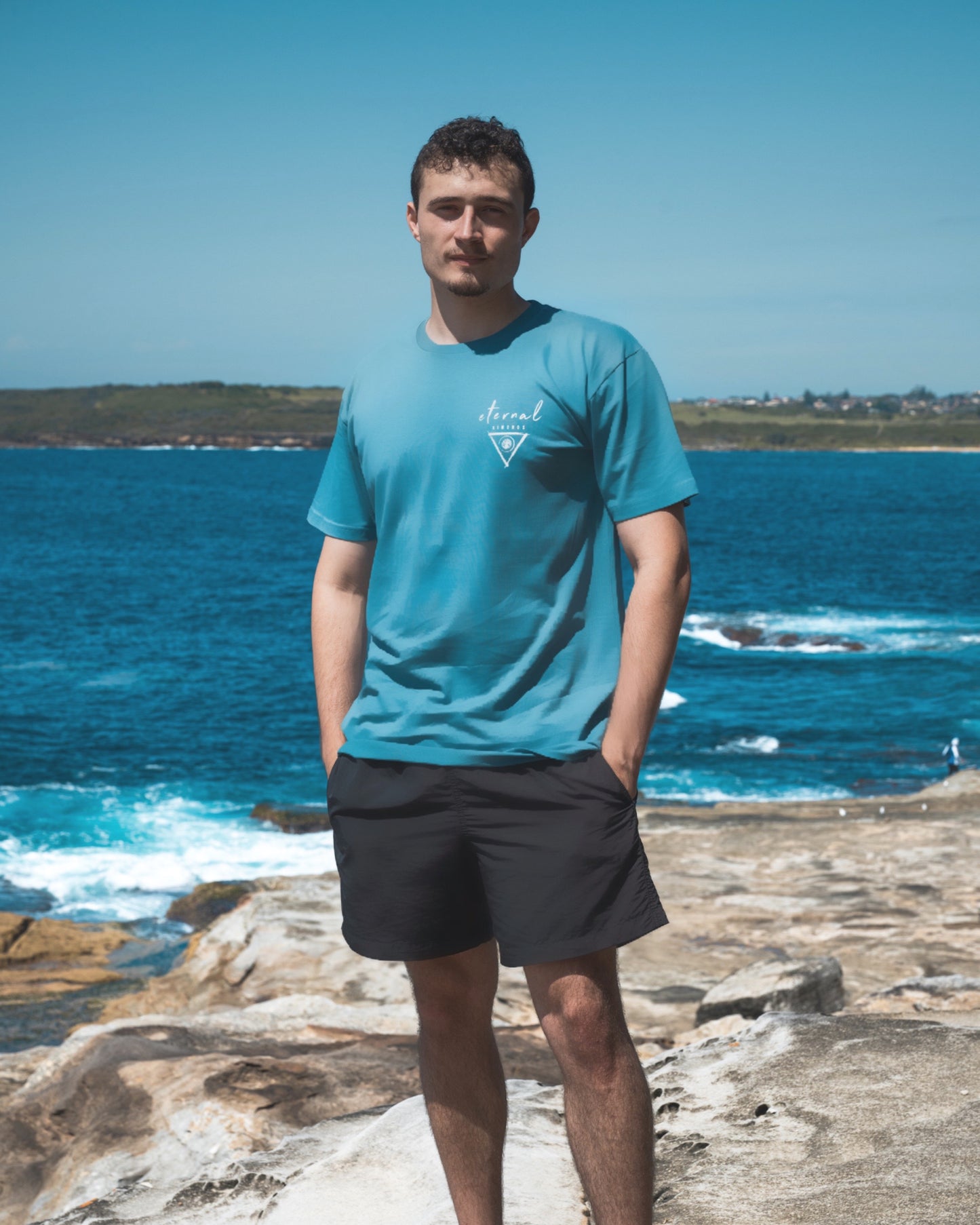 Slate blue Water T-shirt