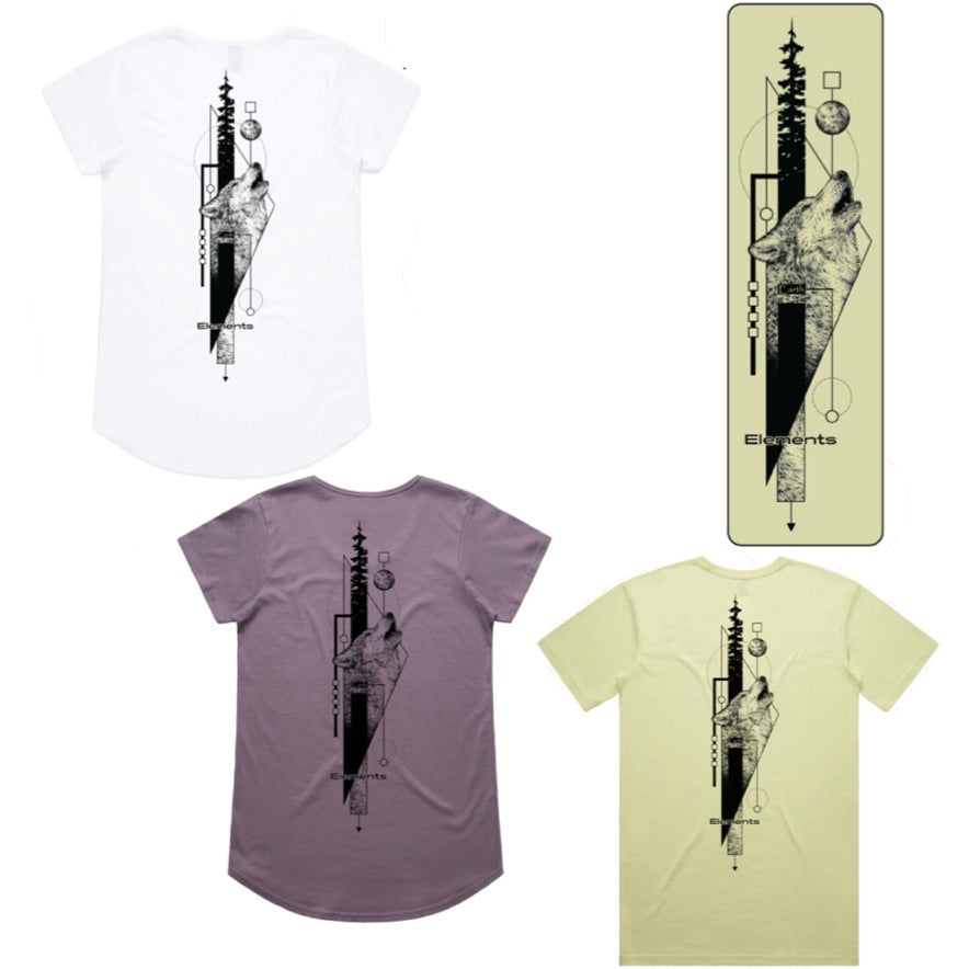 Women’s Mauve wolf T-shirt