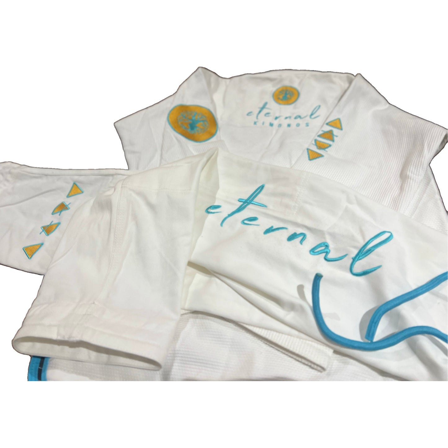 Womens Gi Aqua & Gold