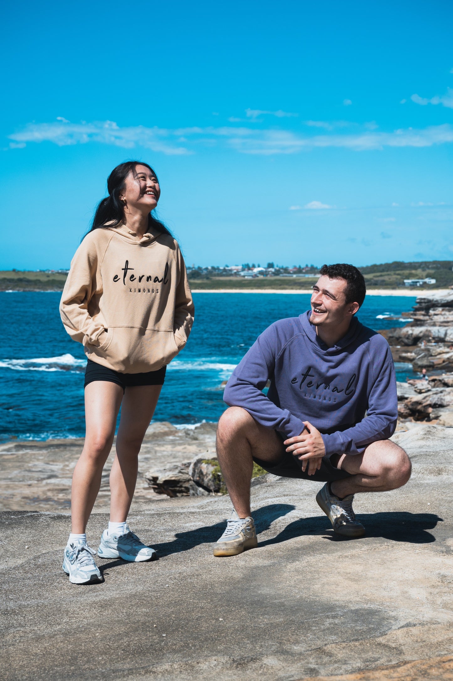 Tan Embroidered Hoodie